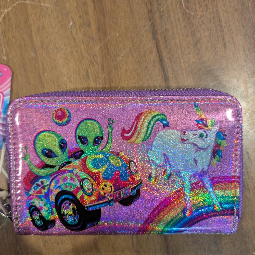 Loungefly Pink Alien and Unicorn Key & Card Holder